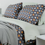 Постельное белье из сатина с принтом треугольники 150х200 см Triangular Dreams варинант исполнения - 7 | Loft Concept в Ростове-на-Дону