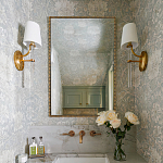 Зеркало прямоугольное в фактурной золотой раме Reflective Fabric варинант исполнения - 2 | Loft Concept в Ростове-на-Дону