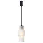 Подвесной светильник со стеклянным рифленым плафоном цилиндрической формы Eliara 13 варинант исполнения - 6 | Loft Concept в Ростове-на-Дону