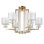 Люстра с 6-ю цилиндрическими плафонами из стекла Laurent варинант исполнения - 1 | Loft Concept в Ростове-на-Дону