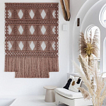 Панно Макраме коричневый цвет  варинант исполнения - 2 | Loft Concept в Ростове-на-Дону