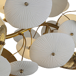 Люстра с белыми и золотистыми цветами G9 Dahlia Flowers Lamp варинант исполнения - 5 | Loft Concept в Ростове-на-Дону