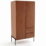 Шкаф с геометрическим рисунком на дверцах Anders Dark Wood варинант исполнения - 2 | Loft Concept в Ростове-на-Дону