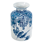 Ваза с мотивами цветущего сада с попугаями Vase Inspired by Nature варинант исполнения - 1 | Loft Concept в Ростове-на-Дону