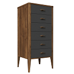 Комод из массива бука с 6-ю ящиками Tasteful Furniture варинант исполнения - 1 | Loft Concept в Ростове-на-Дону