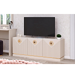 ТВ-тумба с 3-мя фактурными дверцами Satin Furniture варинант исполнения - 3 | Loft Concept в Ростове-на-Дону