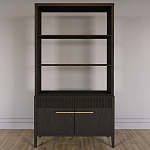 Стеллаж Primo с ящиками Темный орех варинант исполнения - 1 | Loft Concept в Ростове-на-Дону