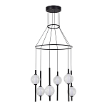 Люстра светодиодная с 6-ю сферическими стеклянными плафонами Splatter варинант исполнения - 3 | Loft Concept в Ростове-на-Дону