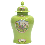 Фарфоровая ваза с крышкой Eden Garden варинант исполнения - 1 | Loft Concept в Ростове-на-Дону