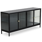 Сервант четырехдверный с рифленым стеклом The Keeper варинант исполнения - 1 | Loft Concept в Ростове-на-Дону