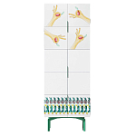 Тумба белая с рисунком Tall Forest Ok White варинант исполнения - 1 | Loft Concept в Ростове-на-Дону