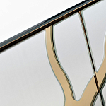 Консоль с ящиками зеркальная с золотым декором Gold Painted Mirror Console варинант исполнения - 3 | Loft Concept в Ростове-на-Дону