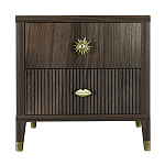 Тумба прикроватная с двумя ящиками Elsa Dreams Walnut варинант исполнения - 5 | Loft Concept в Ростове-на-Дону