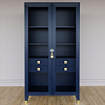 Дизайнерский шкаф витрина Elsa Dreams Blue с 4-мя ящиками варинант исполнения - 1 | Loft Concept в Ростове-на-Дону