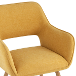 Стул в рогожке желтого цвета NEASAN STOOL варинант исполнения - 7 | Loft Concept в Ростове-на-Дону