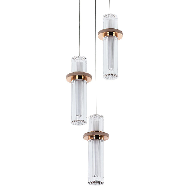    Trio Odile Acrylic Tube Hanging Lamp Gold     -- | Loft Concept 