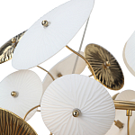 Люстра с белыми и золотистыми цветами Dahlia Flowers Lamp варинант исполнения - 7 | Loft Concept в Ростове-на-Дону