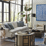 Приставной стол с металлическим золотым  основанием и чёрной столешницей Paradigm варинант исполнения - 2 | Loft Concept в Ростове-на-Дону