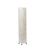 Торшер из перламутра на металлическом каркасе Indonesian Cylinder варинант исполнения - 4 | Loft Concept в Ростове-на-Дону