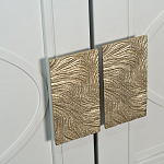 Шкаф бежевый двухдверный с полками и штангой Eccentricity варинант исполнения - 3 | Loft Concept в Ростове-на-Дону