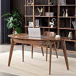 Стол рабочий округлой формы с ящиком  Working Moonnut Table варинант исполнения - 1 | Loft Concept в Ростове-на-Дону