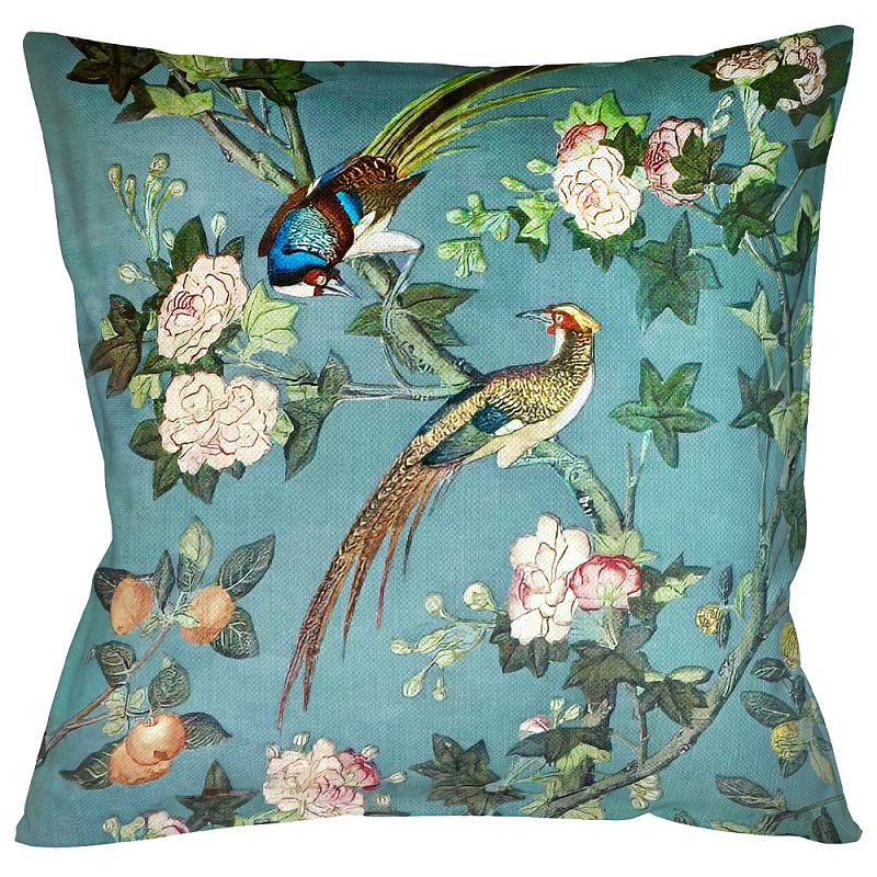        Chinoiserie Birds in the Garden Cushion ̆   -- | Loft Concept 