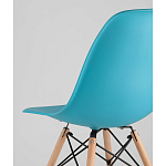 Пластиковый стул на ножках из массива бука Eames Torquoise варинант исполнения - 3 | Loft Concept в Ростове-на-Дону