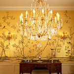 Обои ручная роспись Badminton Deep Rich Gold gilded paper варинант исполнения - 4 | Loft Concept в Ростове-на-Дону