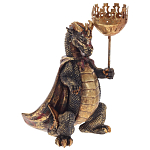 Подсвечник в виде дракона Dragon candlestick Green Gold Brown L or R варинант исполнения - 8 | Loft Concept в Ростове-на-Дону