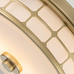 Потолочный светильник для ванных комнат цвета латунь в виде металлической клетки с геометрическими узорами Quoizel варинант исполнения - 4 | Loft Concept в Ростове-на-Дону