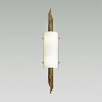 Бра с цилиндрическим белым плафоном на бронзовом основании с вертикальным декором из металлических трубок Sohne варинант исполнения - 2 | Loft Concept в Ростове-на-Дону