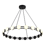 Люстра кольцевая с круглыми светодиодными источниками света Maxine Light варинант исполнения - 4 | Loft Concept в Ростове-на-Дону