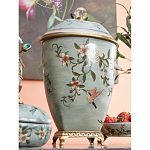 Ваза с крышкой и цветочным узором Genuine Chinese Classics варинант исполнения - 5 | Loft Concept в Ростове-на-Дону