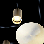 Потолочный светильник с 8-ю цилиндрическими плафонами цвета латунь TRIBES CHANDELIER варинант исполнения - 5 | Loft Concept в Ростове-на-Дону