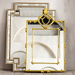Зеркало прямоугольное Golden Classic Ornament Mirror варинант исполнения - 5 | Loft Concept в Ростове-на-Дону