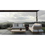 Дизайнерский кофейный стол из дерева с керамической столешницей уличный SWAY Coffee Table варинант исполнения - 3 | Loft Concept в Ростове-на-Дону