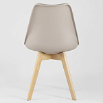 Стул с основой из пластика и мягким сиденьем Arvika Beige варинант исполнения - 4 | Loft Concept в Ростове-на-Дону