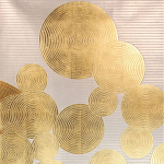 Обои ручная роспись в стиле Арт-деко Namban Colourway SC-289 on gold gilded paper варинант исполнения - 2 | Loft Concept в Ростове-на-Дону