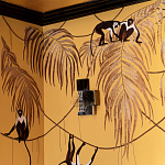 Обои с вышивкой ручной работы Étienne Original colourway on wool sateen варинант исполнения - 6 | Loft Concept в Ростове-на-Дону