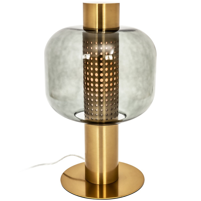      Elario Metal Glass Table Lamp   (Smoke)  -- | Loft Concept 