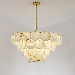 Люстра подвесная четырехъярусная с подвесками в форме дисков Cryptocrystalline Stone варинант исполнения - 7 | Loft Concept в Ростове-на-Дону