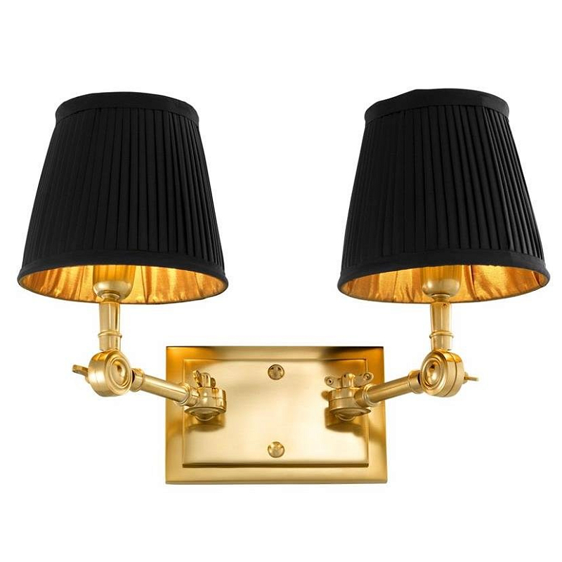  Wall Lamp Wentworth Double Gold+Black     -- | Loft Concept 