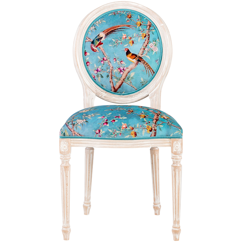           Turquoise Beige Chinoiserie Peach Garden Chair     -- | Loft Concept 