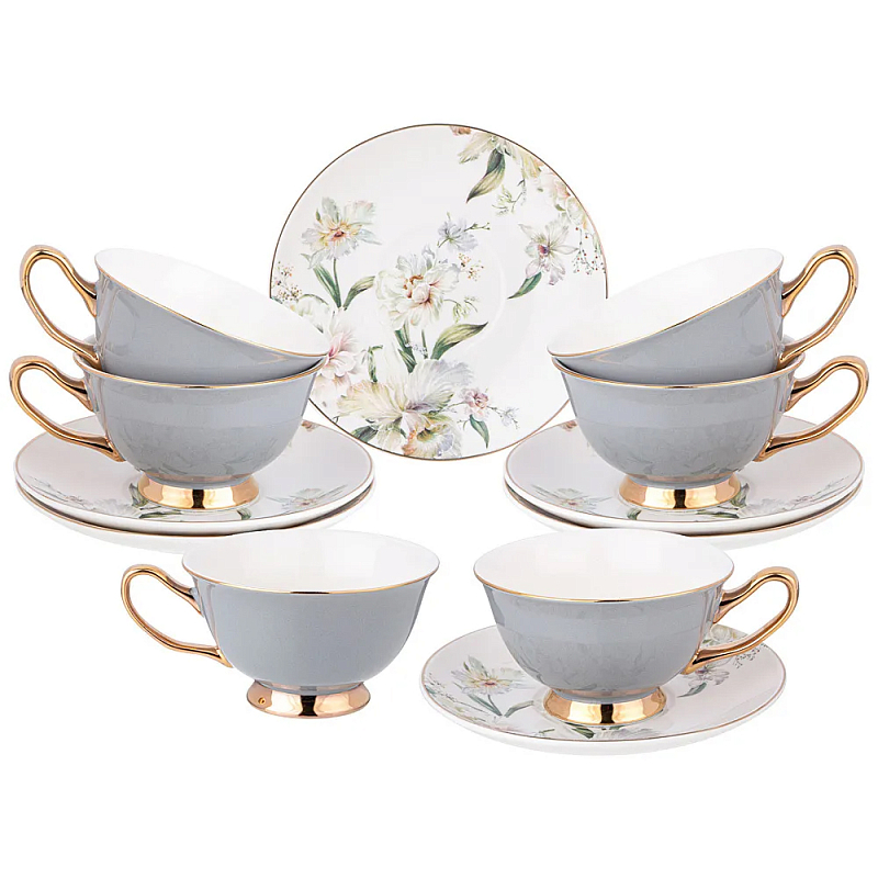      6  Grey Tea Porcelain Set     -- | Loft Concept 