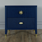 Тумба прикроватная с двумя ящиками Elsa Dreams Blue варинант исполнения - 5 | Loft Concept в Ростове-на-Дону