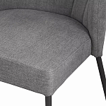 Стул серый с широкой закругленной спинкой Chair Gray Attractive варинант исполнения - 7 | Loft Concept в Ростове-на-Дону