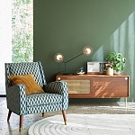 ТВ-тумба из ореха с плетеным декором Eland Wooden Wicker TV Stand варинант исполнения - 4 | Loft Concept в Ростове-на-Дону