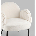 Полукресло Wave Stripes букле белый варинант исполнения - 2 | Loft Concept в Ростове-на-Дону