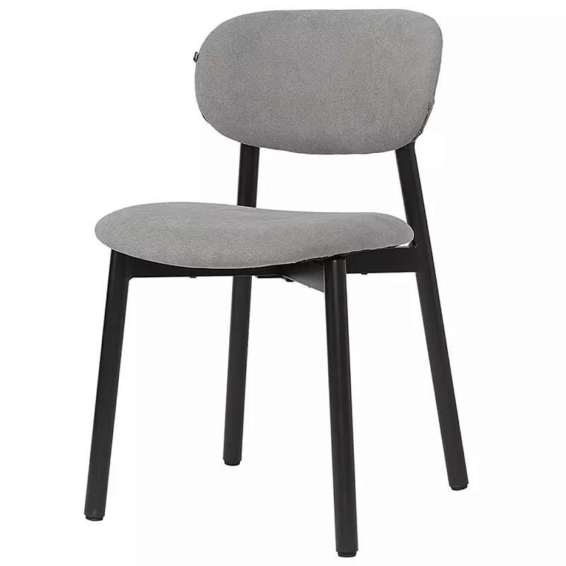 Стул с мягким сиденьем и спинкой Chair with Soft Seat and Back Кремовый Серый в Ростове-на-Дону | Loft Concept 