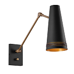 Бра черного цвета с конусным металлическим плафоном Alora варинант исполнения - 1 | Loft Concept в Ростове-на-Дону